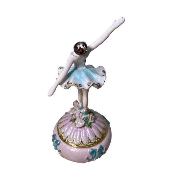 Kingspoint Design Ballerina Enameled Trinket Box - Picture 2 of 7